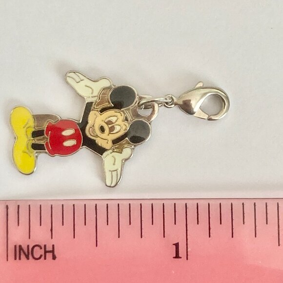 Vintage Disney Happy Smiling Mickey Mouse Clip On Charm Zipper Pull Bag Purse - Picture 7 of 7